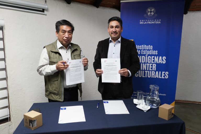 Instituto de Estudios Indígenas e Interculturales UFRO firma convenio de colaboración con Conadi Bío Bío